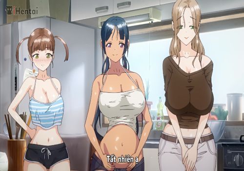 (Hentai) Thanh niên cùng các em lên đảo mây mưa